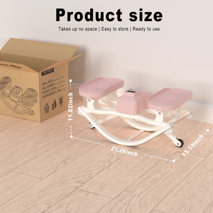 RockStepper - New Generation Aerobic Fitness Equipment with 350lbs Load Capacity for Indoor Outdoor Use No Installation Needed