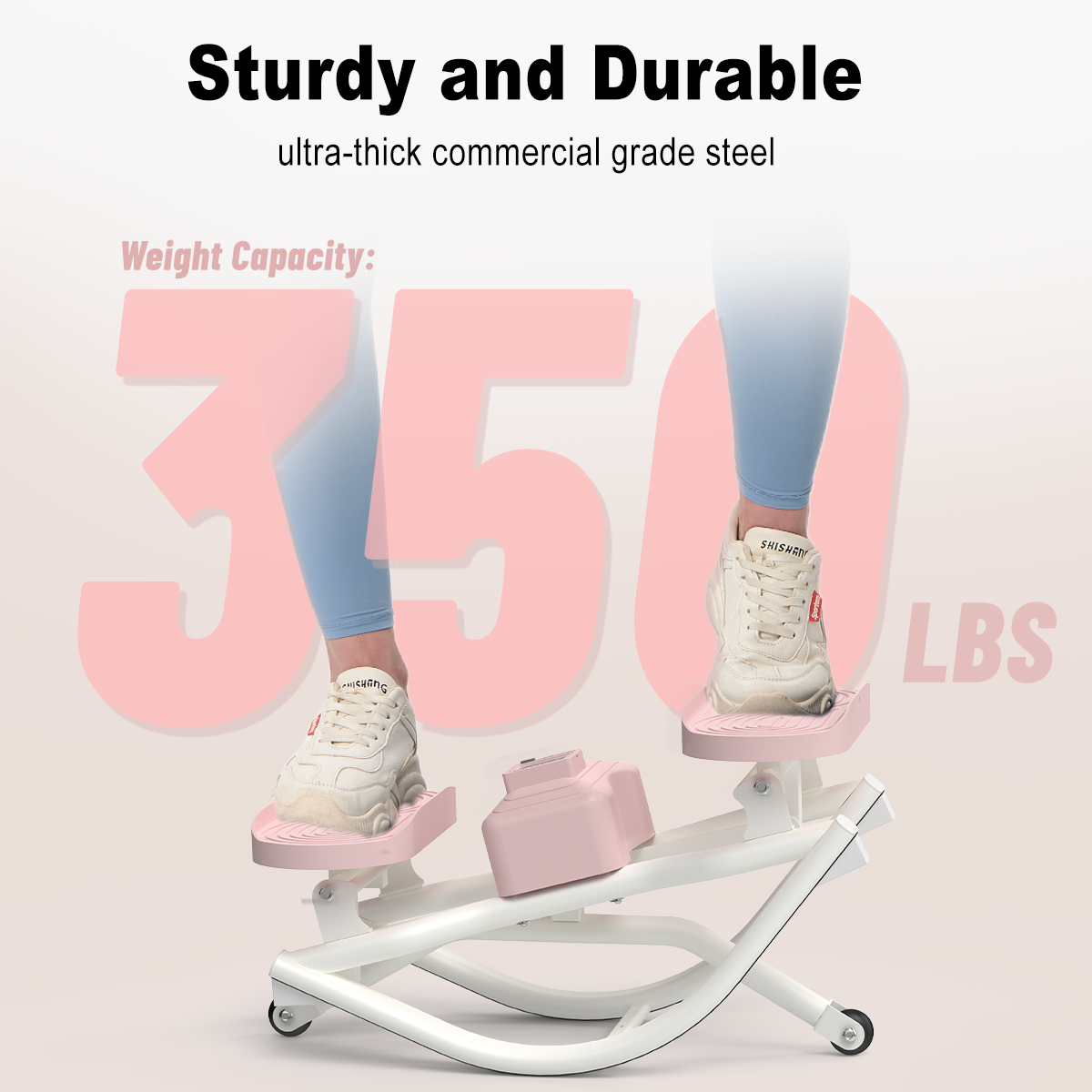 RockStepper - New Generation Aerobic Fitness Equipment with 350lbs Load Capacity for Indoor Outdoor Use No Installation Needed