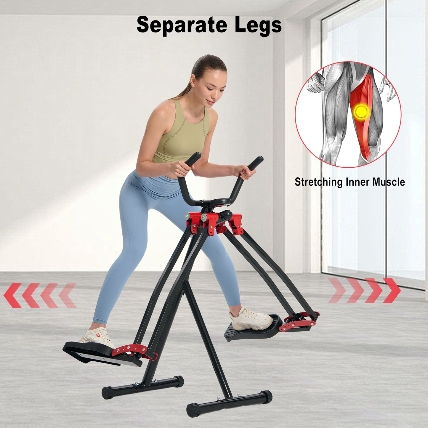 Spacewalker-Air Walker Exercise Machine, Cardio Cross Trainer Glider for Home Exercise, Foldable Elliptical for Small Spaces, 350LBS Weight Capacity