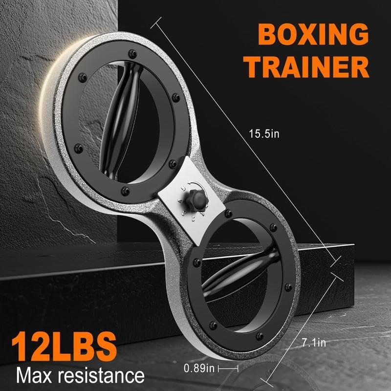HOTWAVE Burn Machine Arm Workout, Spinning Rotator Shoulder Burn Machine - 360 Degree Rotating Burn Machine Arm Workout Equipment Machine for Men&Women with Boxing Gloves Adjustable Resistance