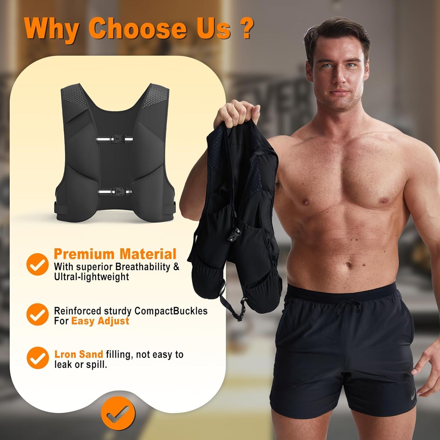 HOTWAVE Weight Vest with Reflective