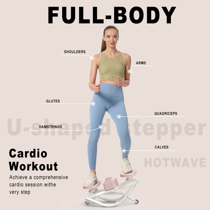 RockStepper - New Generation Aerobic Fitness Equipment with 350lbs Load Capacity for Indoor Outdoor Use No Installation Needed