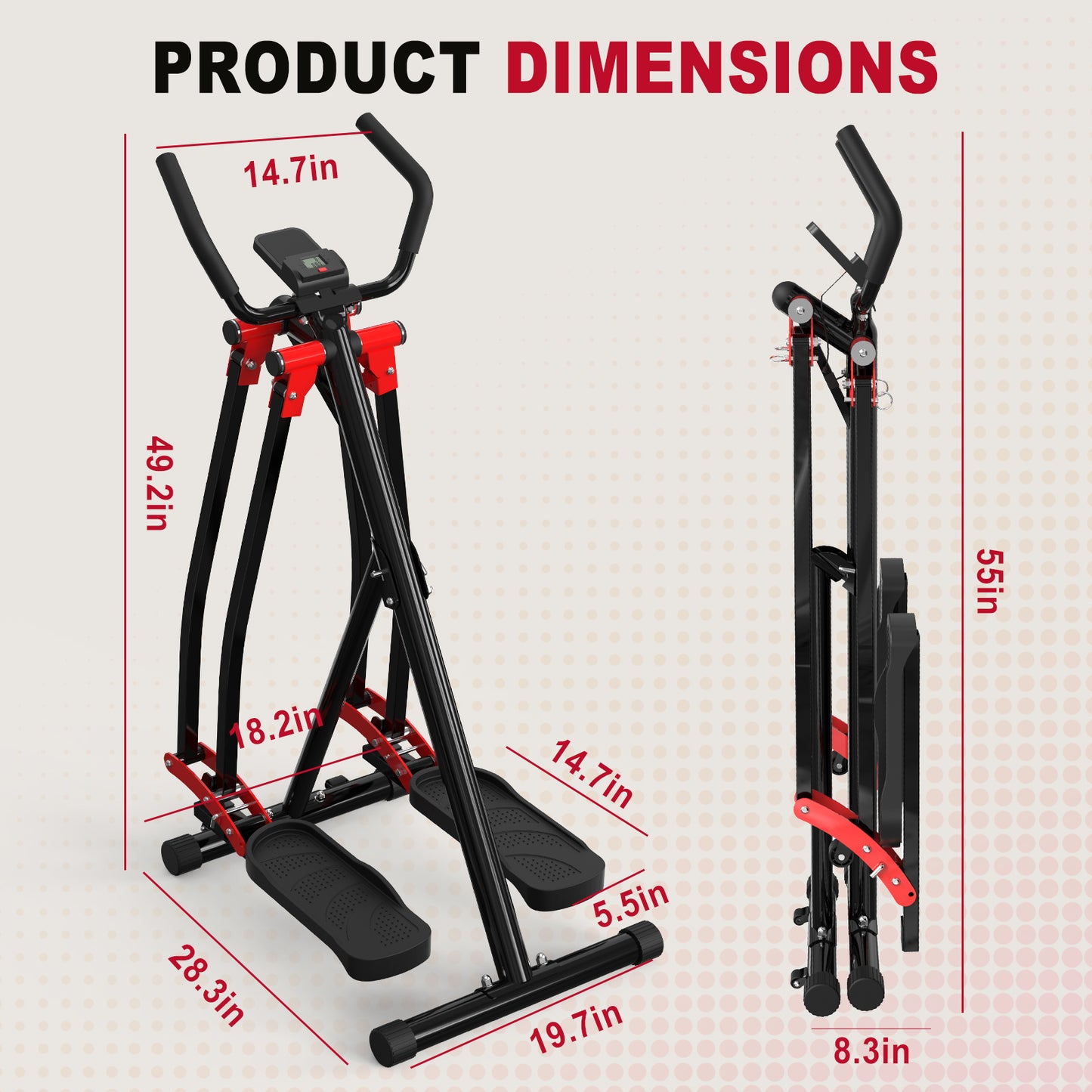 Spacewalker-Space Walker Exercise Machine - Air Walker Elliptical Trainer for Home Use
