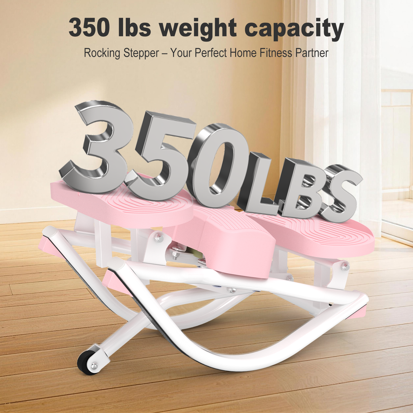 Rock Stepper - New Generation Aerobic Fitness Equipment with 350lbs Load Capacity for Indoor Outdoor Use No Installation Needed