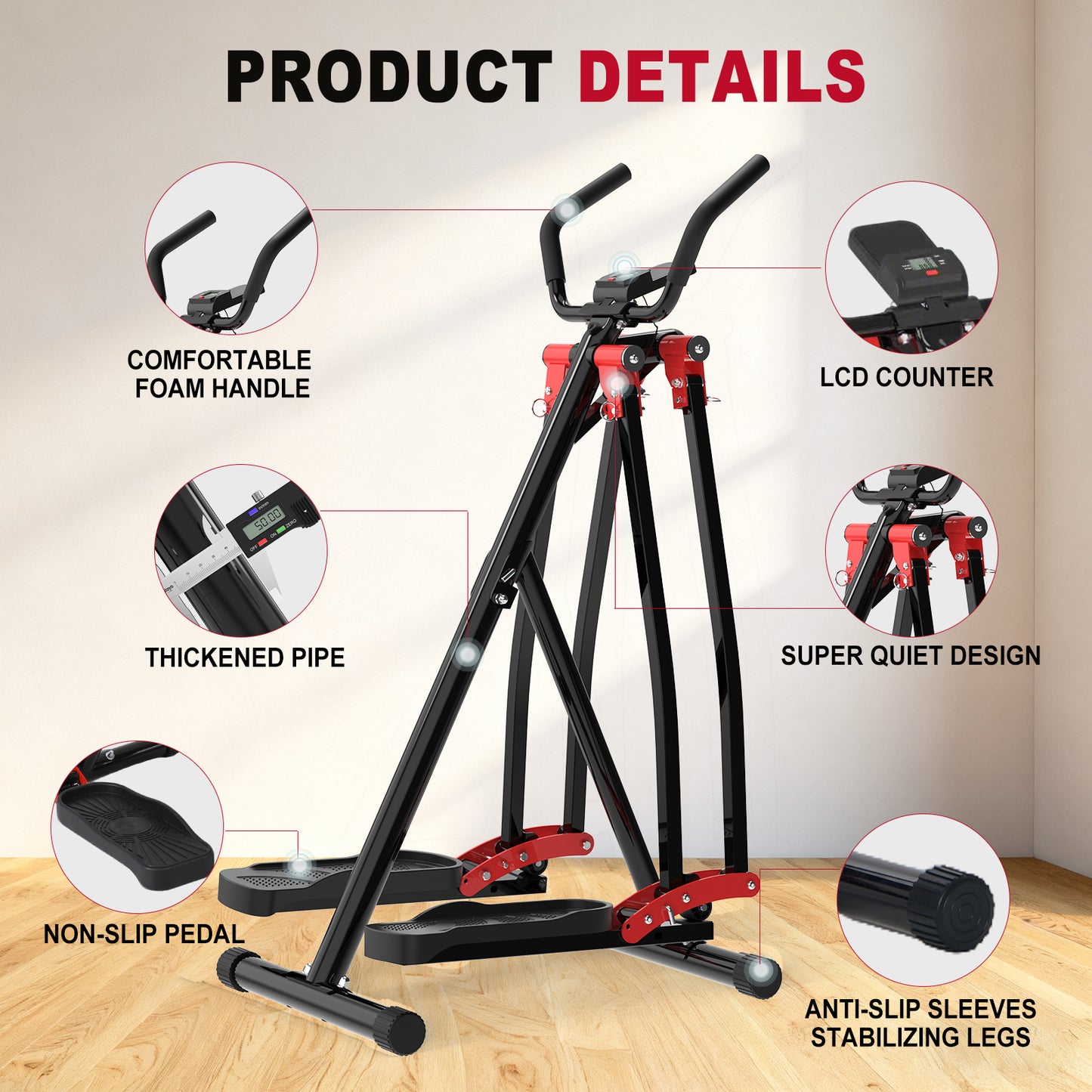 Spacewalker-Space Walker Exercise Machine - Air Walker Elliptical Trainer for Home Use