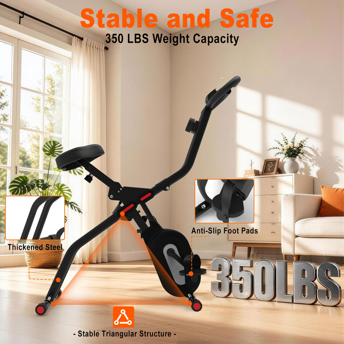 HOTWAVE Slide Rail Exercise Bike