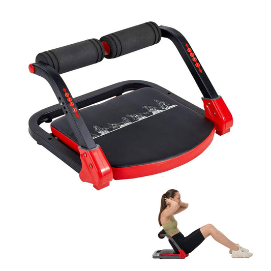HOTWAVE Ab Machine, Sit Up Exercise Equipment, Ab Workout Equipment with 3 Adjustable Resistance, Ab Trainer for Stomach Workout with 330 LBS Weight Capacity, Foldable Ab Crunch Machine for Home Gym